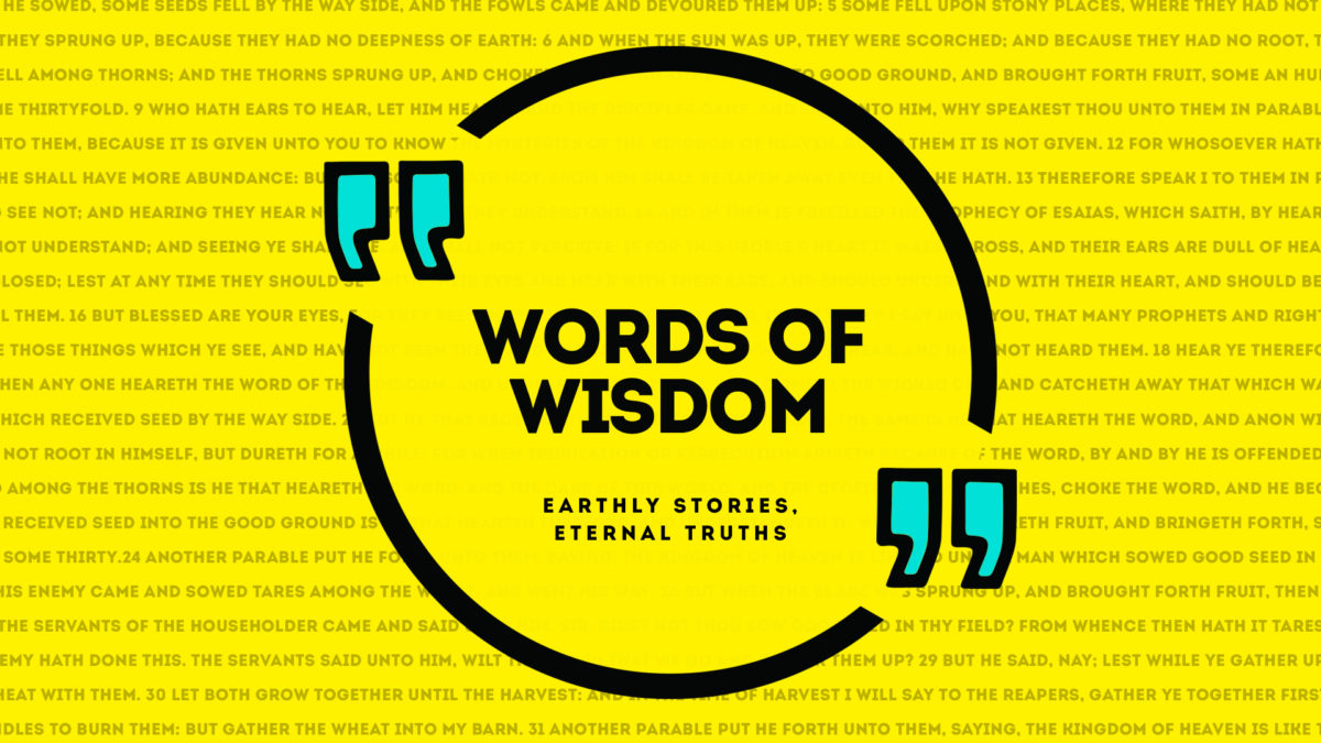 Image: Words of Wisdom Sermon Series
